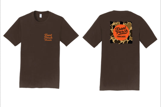 Brown “Camo Circle” Tee